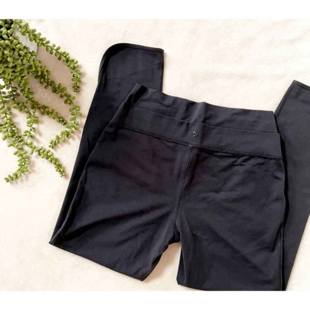 Lululemon Black Split Ankle Leggings size 6